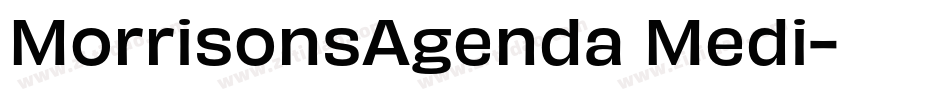 MorrisonsAgenda Medi字体转换
